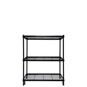 Seymours 3 Tier Narrow Wire Shelving Unit Black