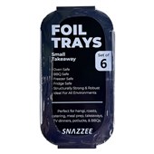 Snazzee Foil Tray Small with Lid 6 Pack
