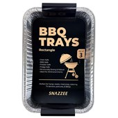 Snazze Foil Tray BBQ Medium 3 Pack