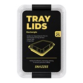 Snazzee Clear Plastic Lids for Shallow Foil Roaster 25 Pack
